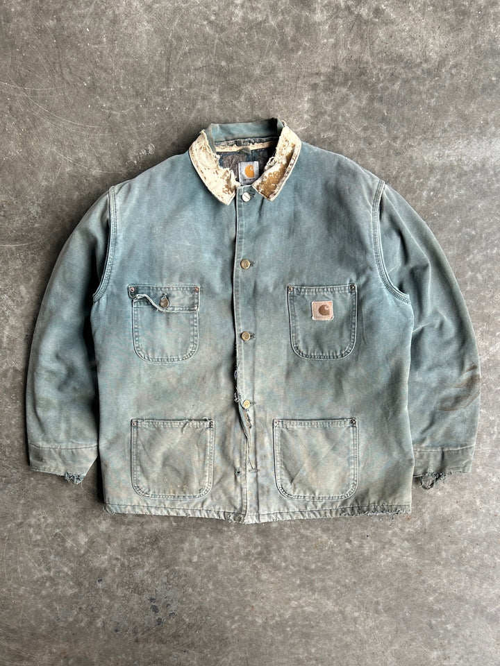 Vintage Distressed Green Jacket