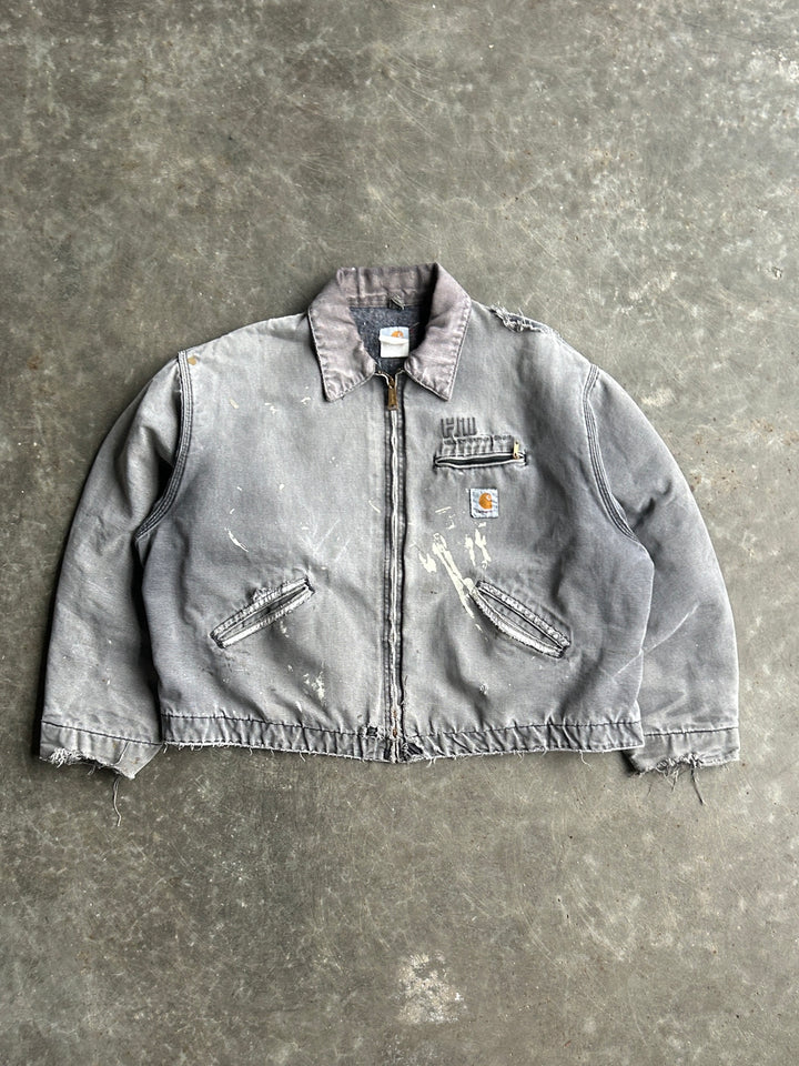 Vintage Grey Painted Detroit Jacket